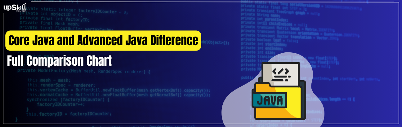 Core Java and Advanced Java Difference - Full Comparison Chart